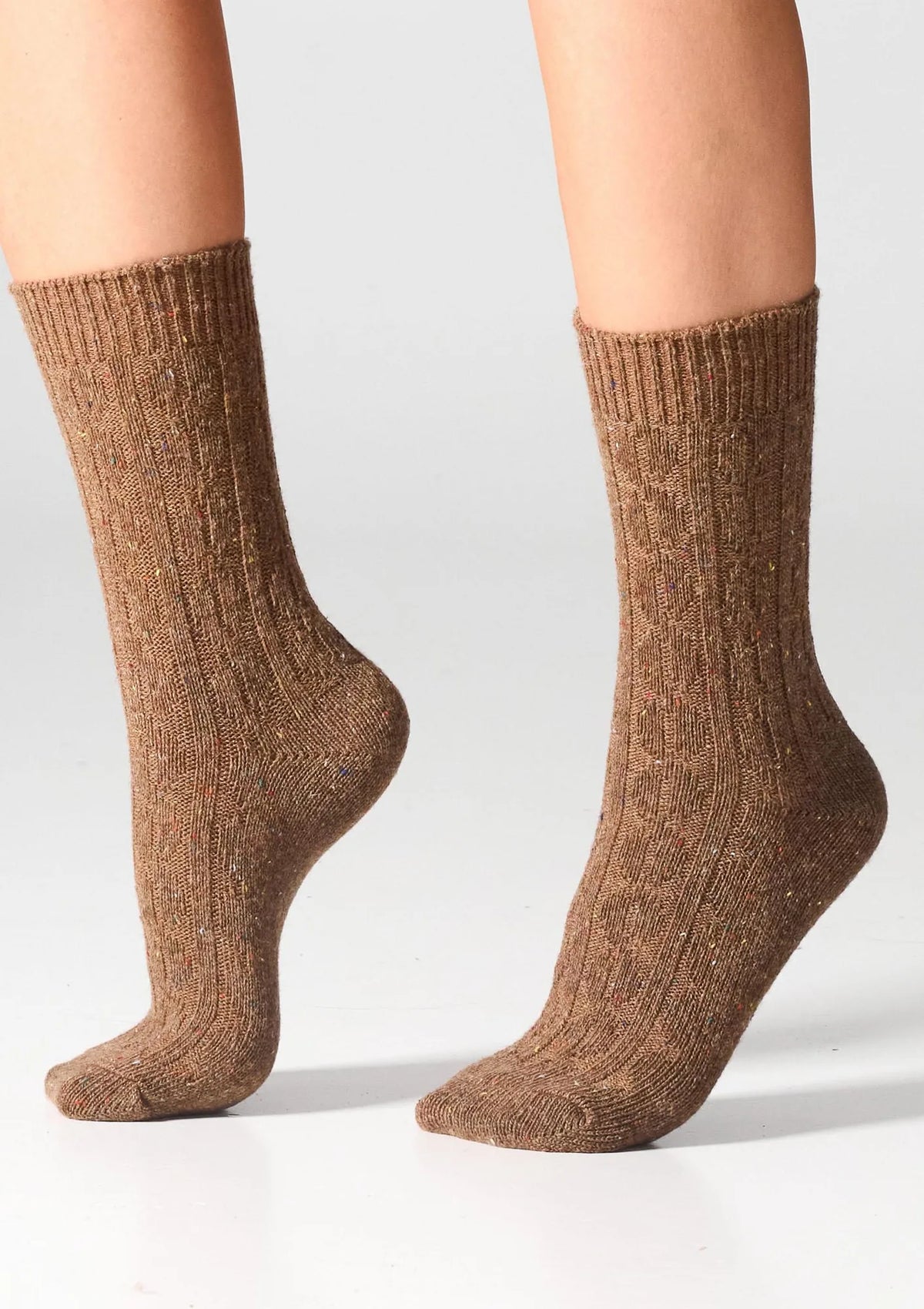 Legs W27 Wool Dots skarpetki z wełną w warkocze, 2 pary