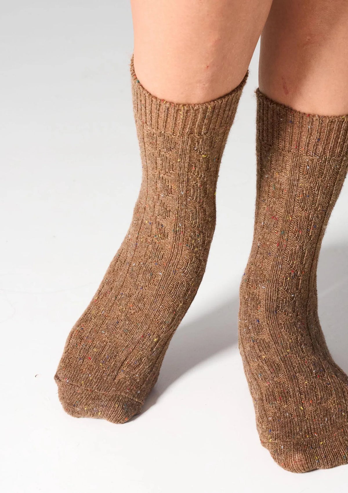 Legs W27 Wool Dots skarpetki z wełną w warkocze, 2 pary