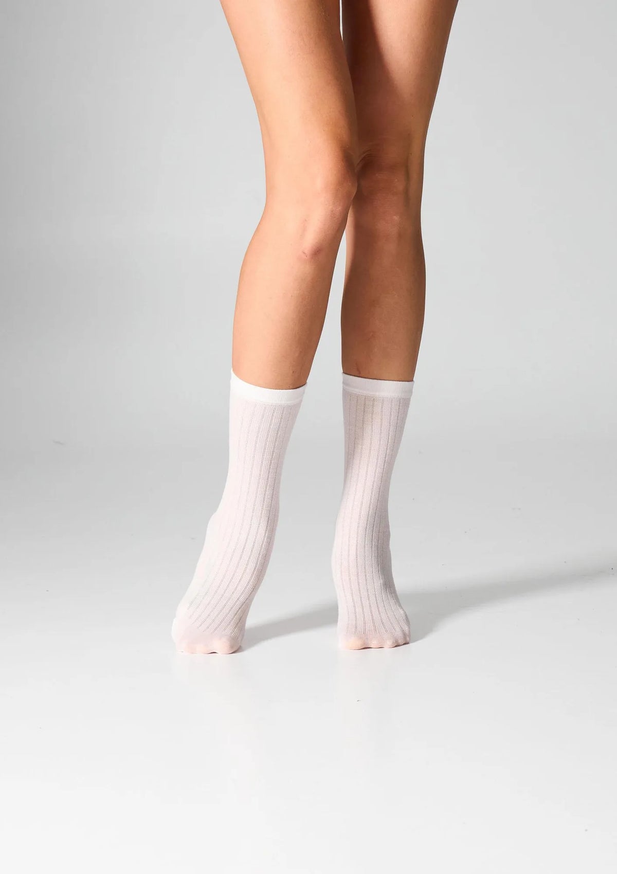 Skarpetki Legs W12 Merino cienkie z wełną merynosów, 2 pary kremowe