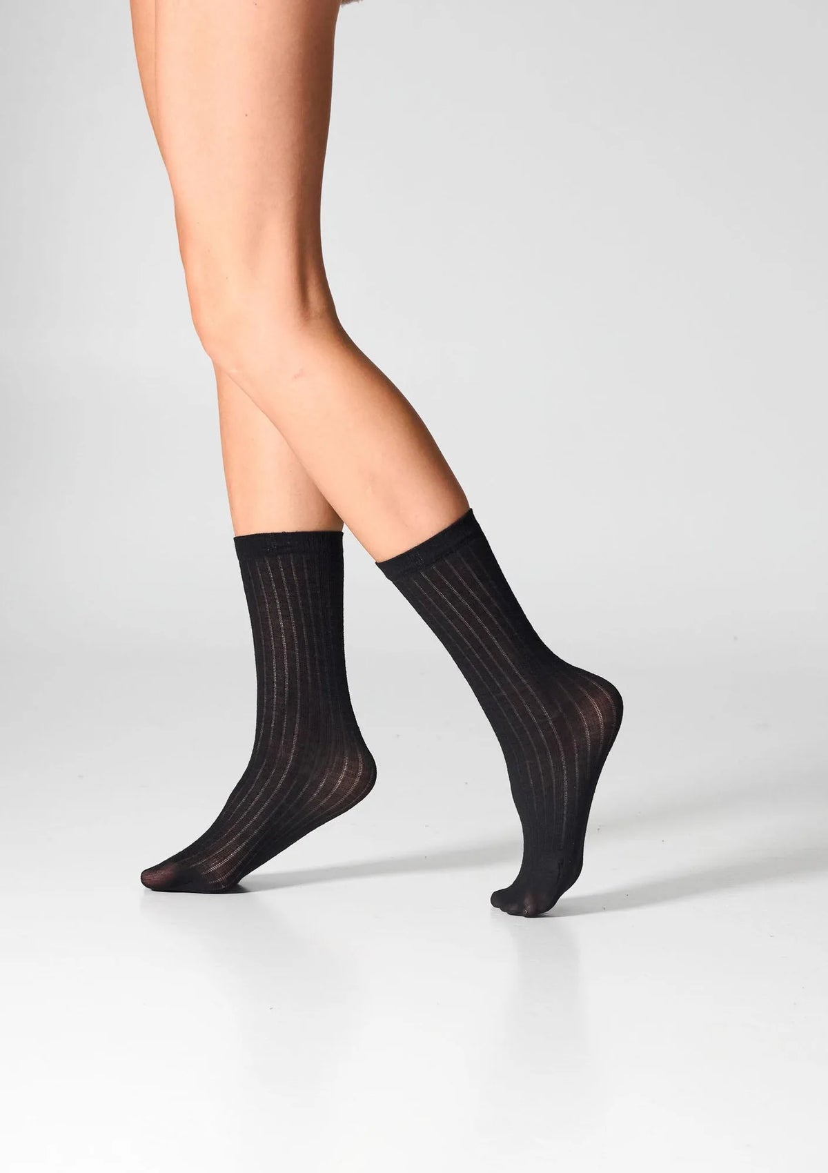 Skarpetki Legs W12 Merino cienkie z wełną merynosów, 2 pary czarne