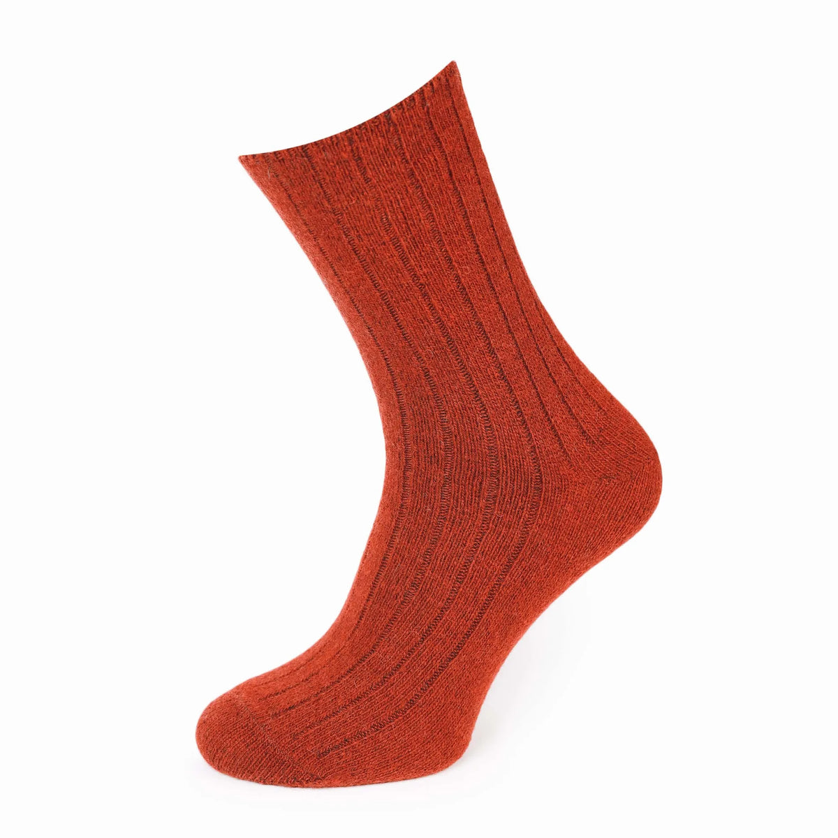 Skarpetki 0251 CEGLASTY 42-44 – bezuciskowe z wełny jagnięcej
