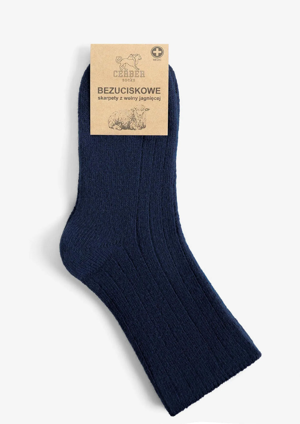 Cerber Art. 0251 – skarpetki merino z wełny merynosa jagnięce granatowe