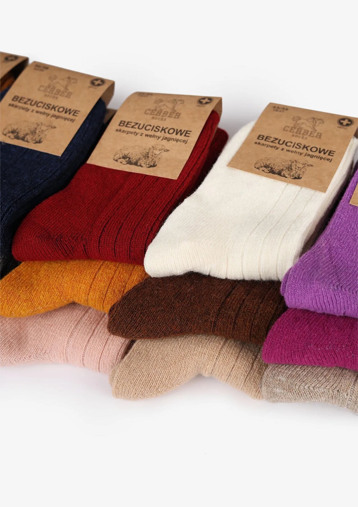 Cerber Art. 0251 – skarpetki merino z wełny merynosa jagnięce pudrowy