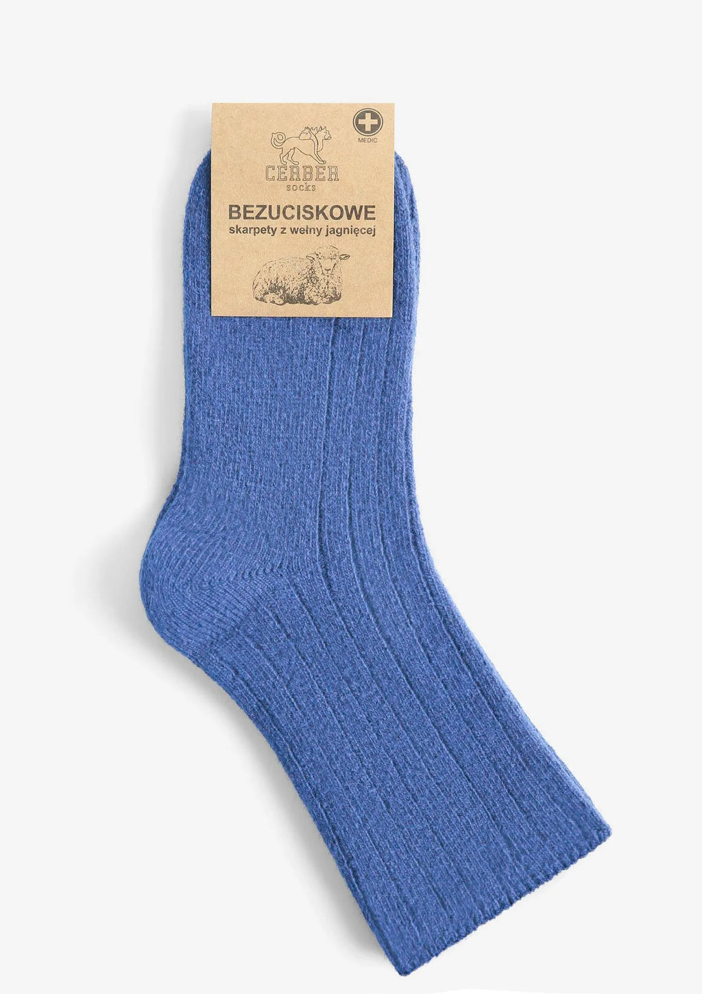 Cerber Art. 0251 – skarpetki merino z wełny merynosa jagnięce niebieskie