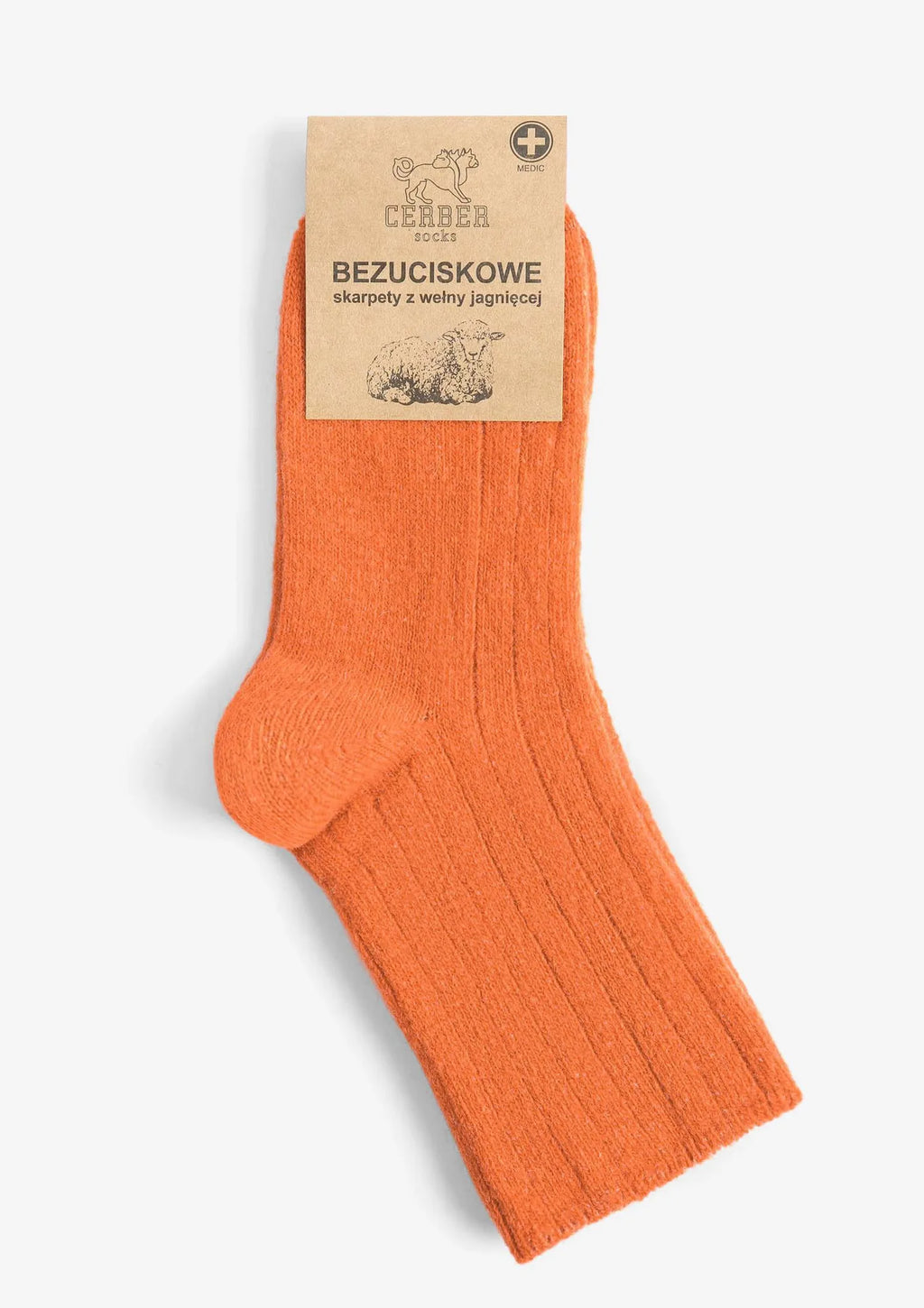 Cerber Art. 0251 – skarpetki merino z wełny merynosa jagnięce pomarańczowe