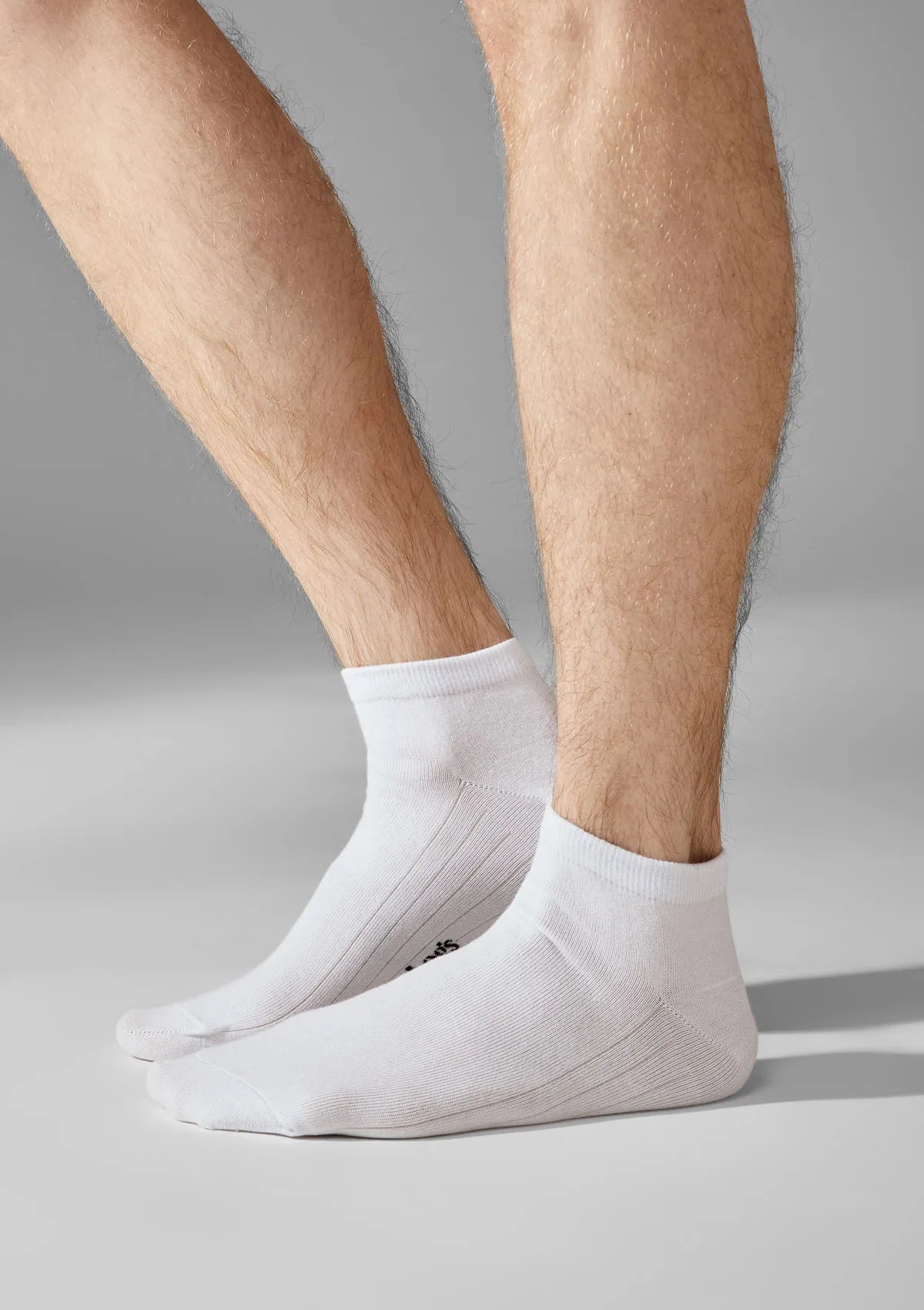 Legs Cotton Low skarpetki męskie białe krótkie z bawełny, 3 pary