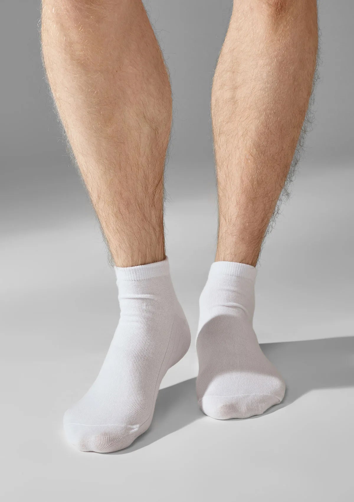 Legs Cotton Low skarpetki męskie białe krótkie z bawełny, 3 pary