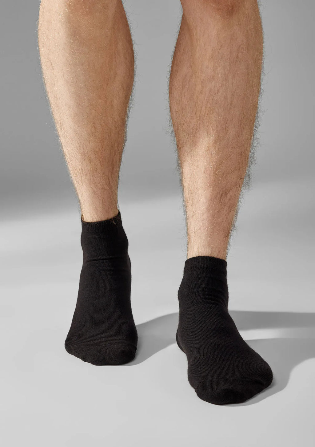 Legs Cotton Low skarpetki męskie czarne krótkie z bawełny, 3 pary