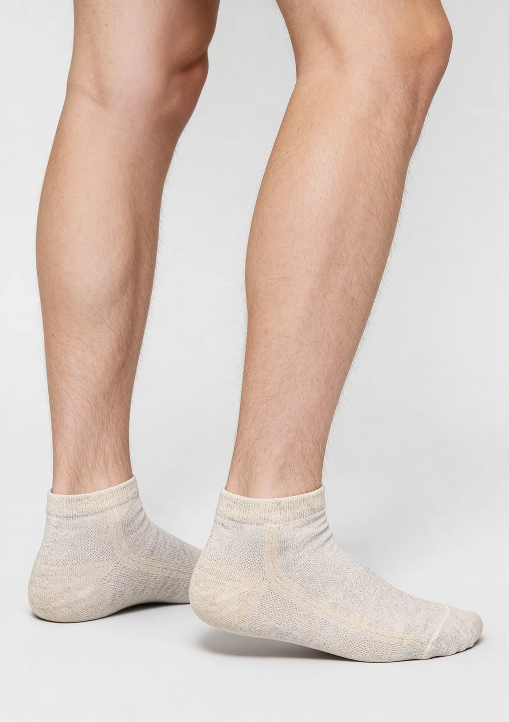 Legs Cotton Mesh skarpetki męskie krótkie z bawełny, 3 pary melanż