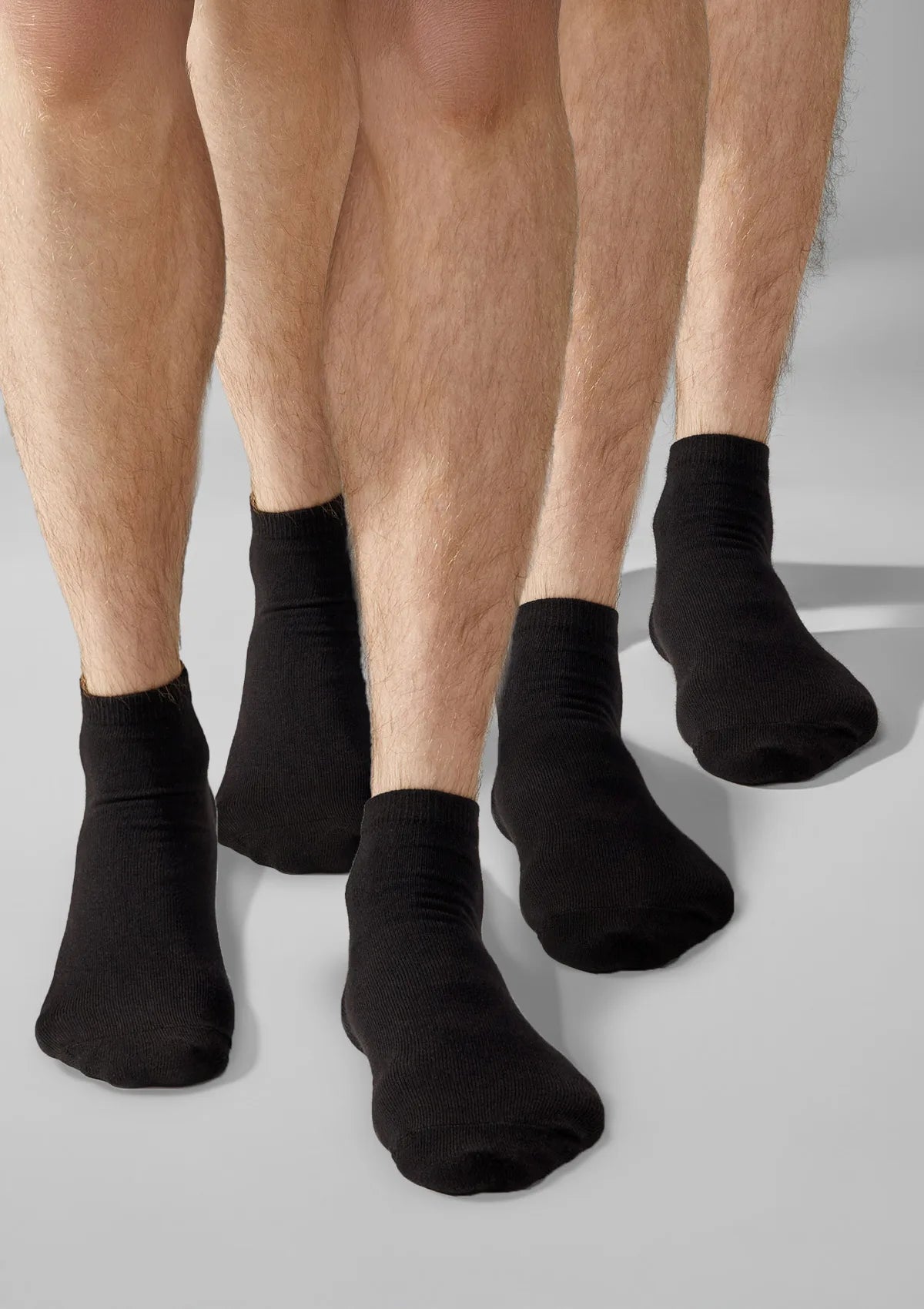 Skarpetki męskie Cotton Low Legs 043 czarne, 6 par 43-45