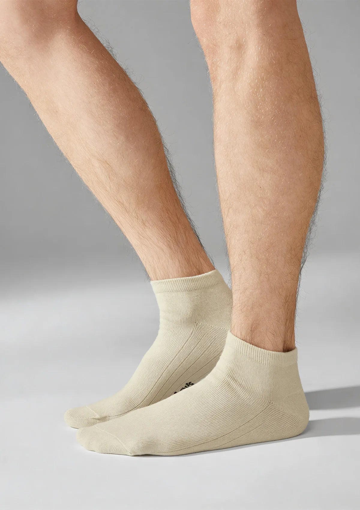 Legs Cotton Low 043 skarpetki męskie beżowe, beż/ecru 6 par