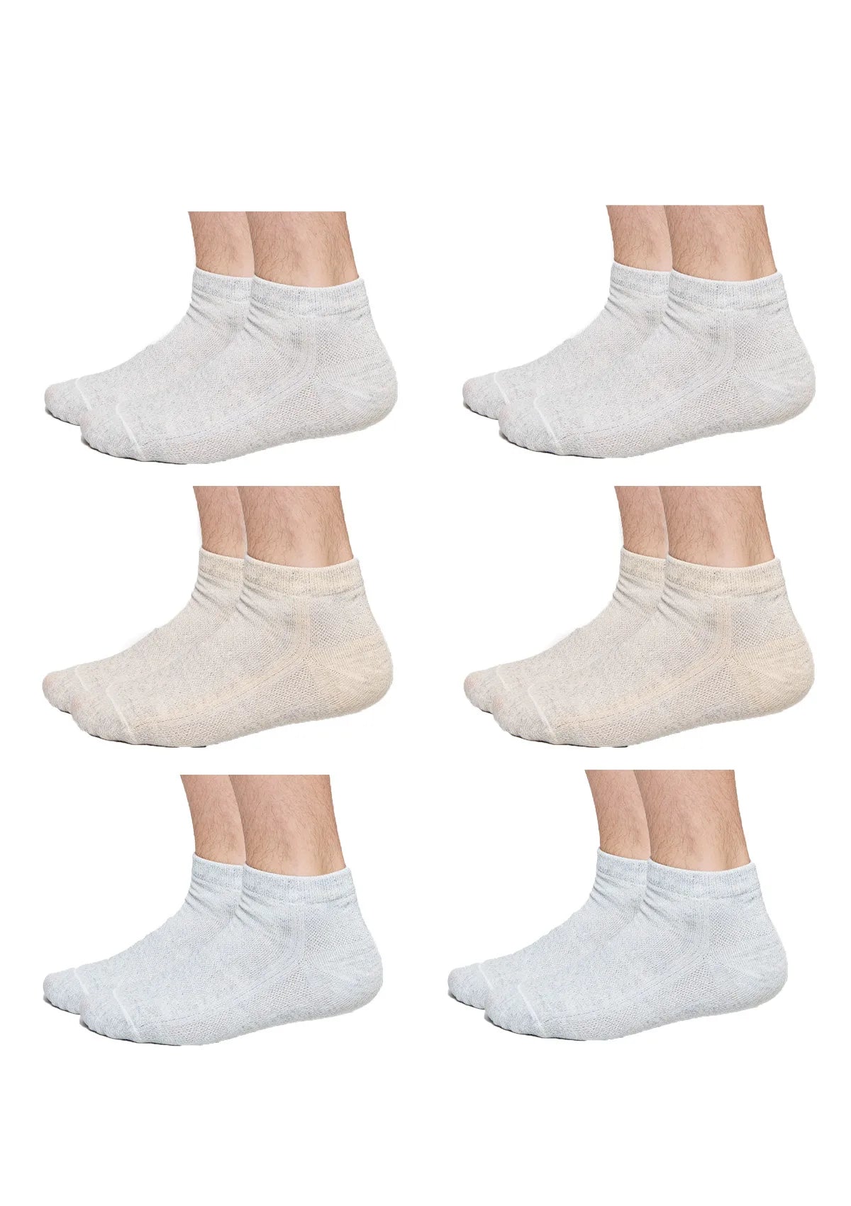 Męskie skarpetki Legs Cotton Mesh melanż, 6 par 41-45