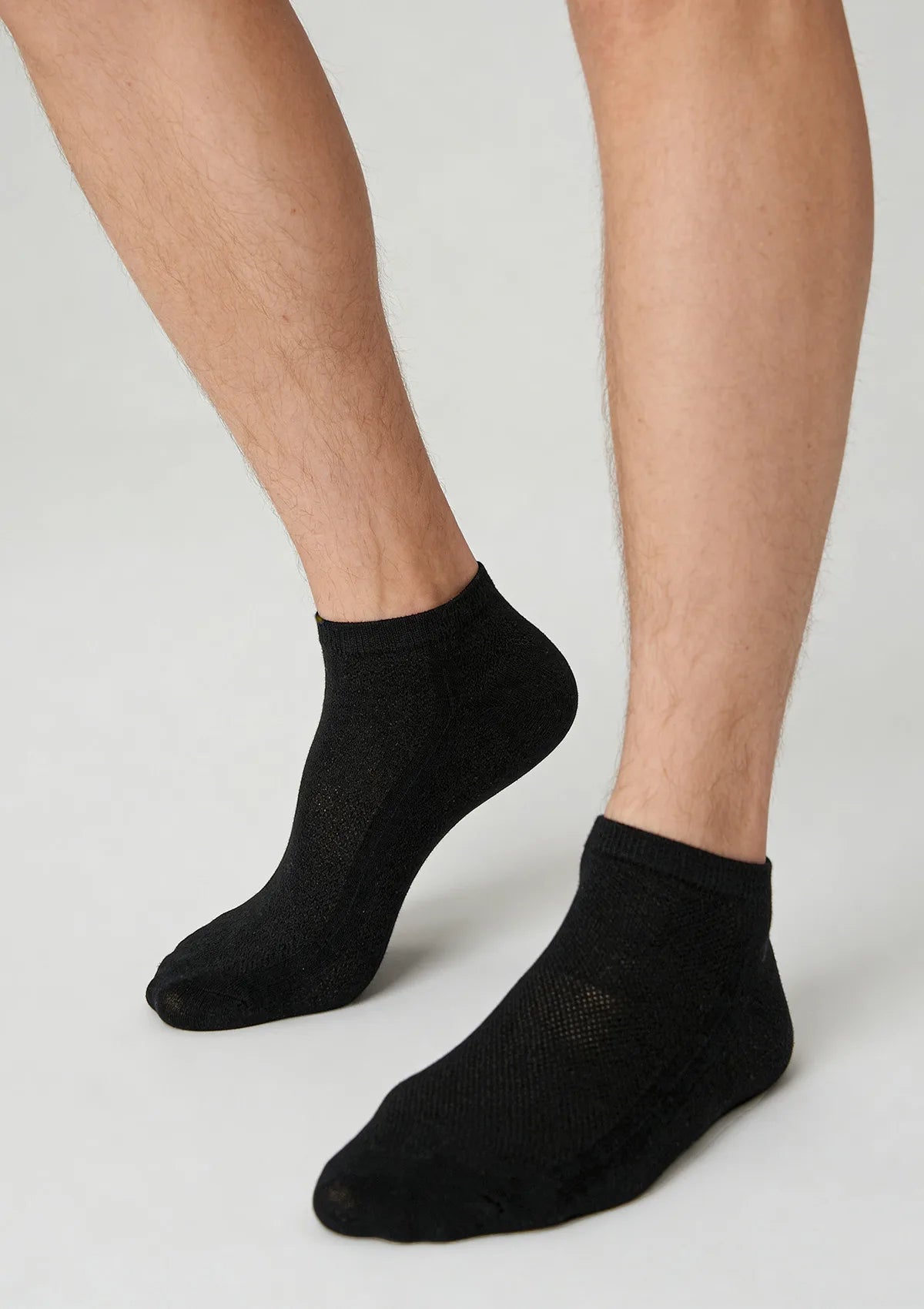 Męskie skarpetki Legs Cotton Mesh czarne, 6 par 41-45