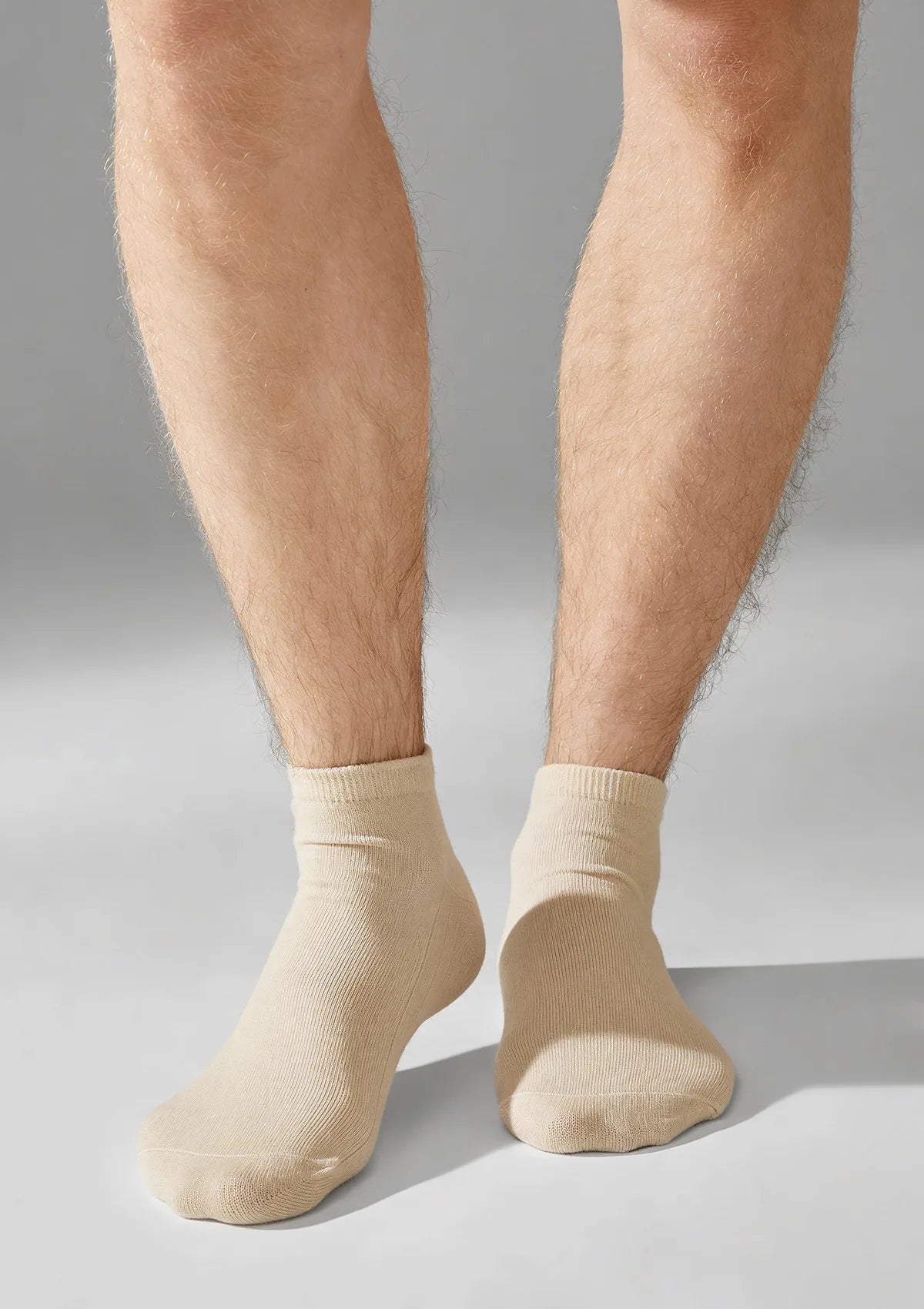 Skarpetki męskie Legs Cotton Low 043 beżowe, beż/ecru, 9 par