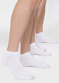 Legs Cotton Mesh męskie skarpetki krótkie białe, 9 par 41-45