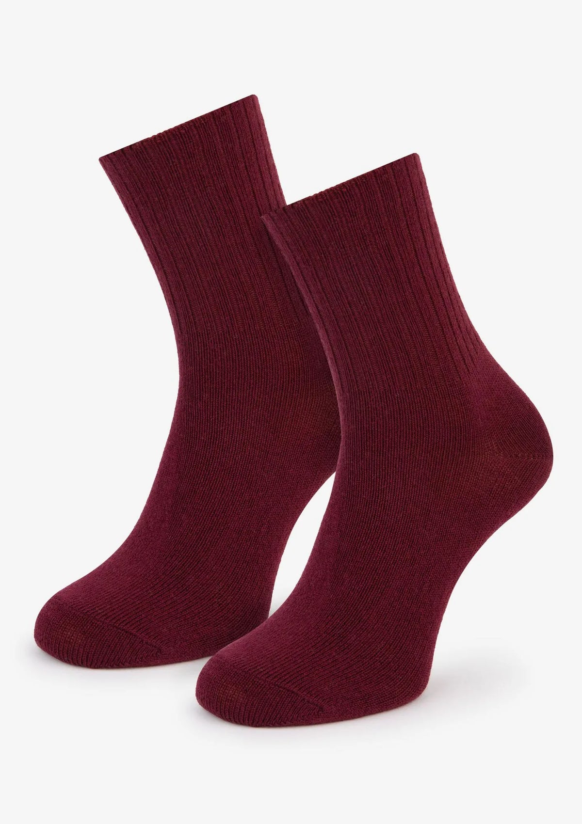 Skarpetki bordo Cerber Art. 1319 z merynosa, bez ucisku