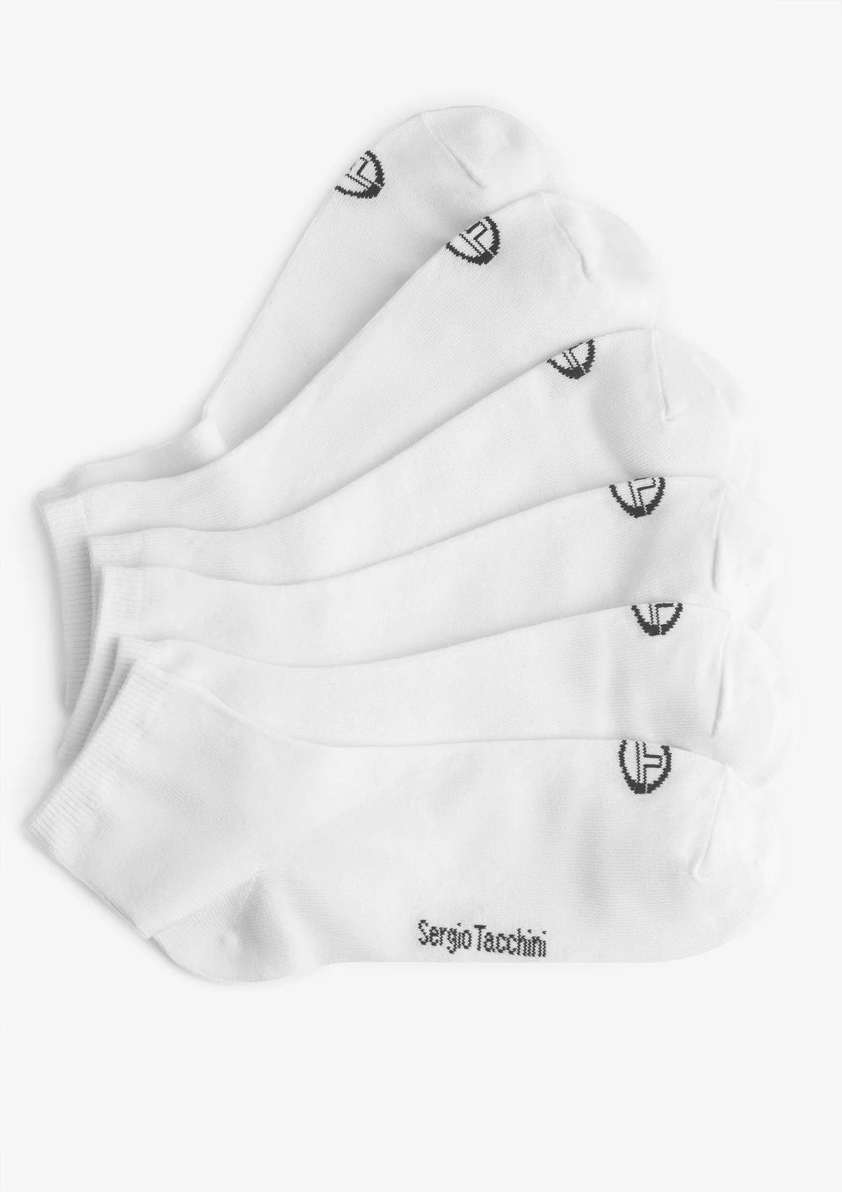 Sergio Tacchini 1008 skarpety za kostkę, sportowe, 3 pary białe