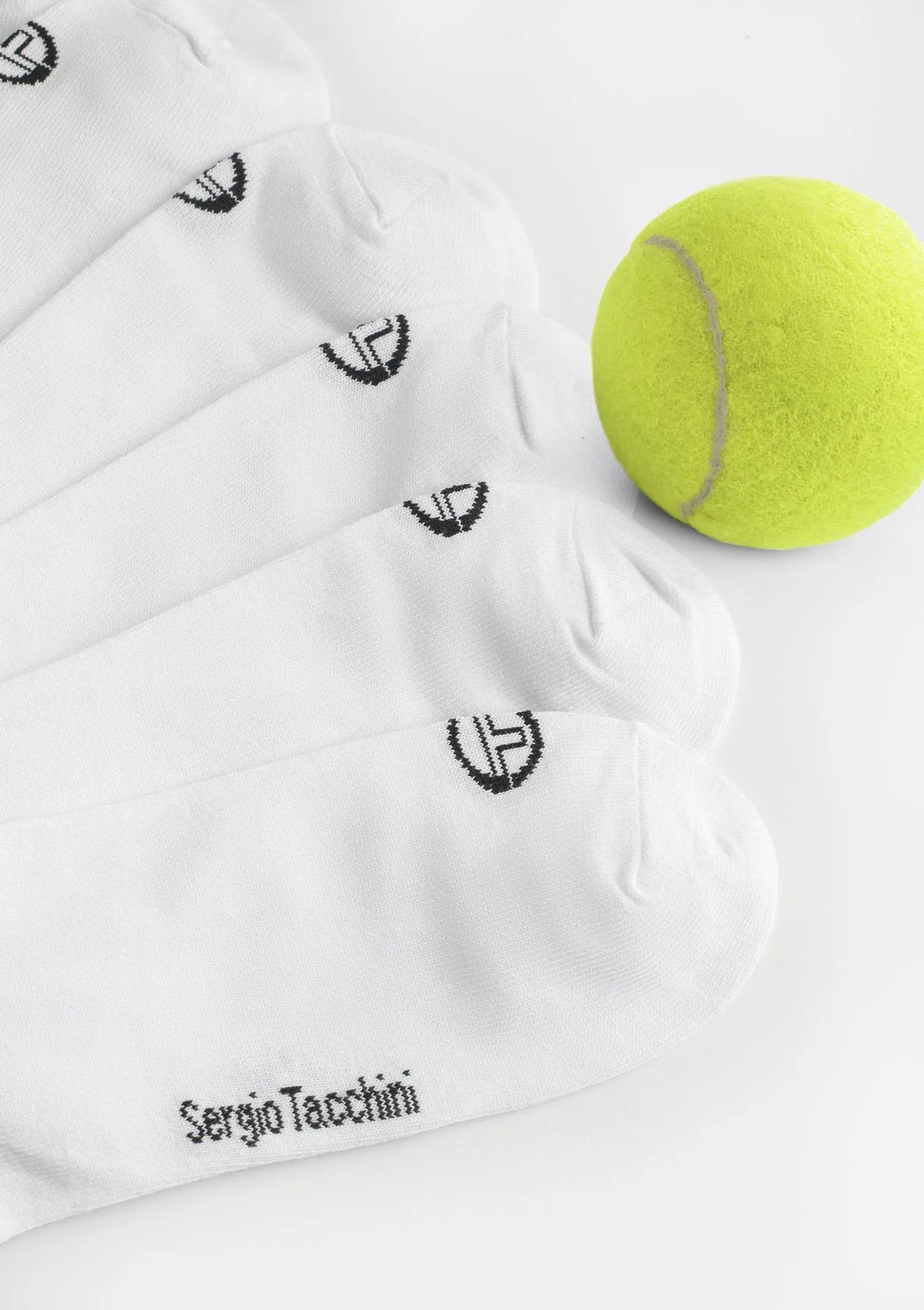 Sergio Tacchini 1008 skarpety za kostkę, sportowe, 3 pary białe