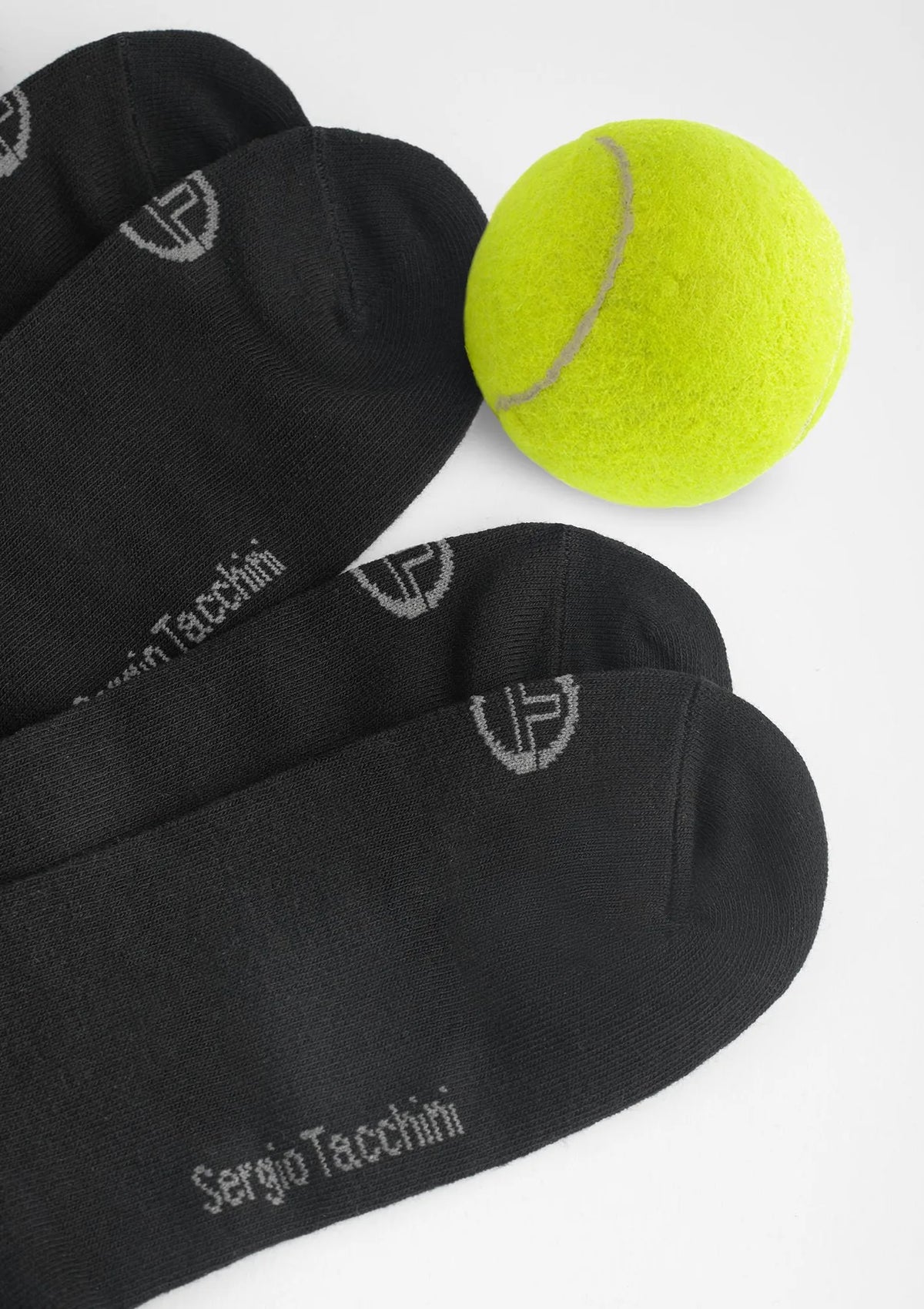 Sergio Tacchini 1008 skarpety za kostkę, sportowe, 3 pary czarne