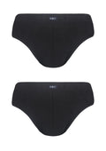 Key MPC 126 klasyczne slipy męskie czarne, bawełna, 2 pack