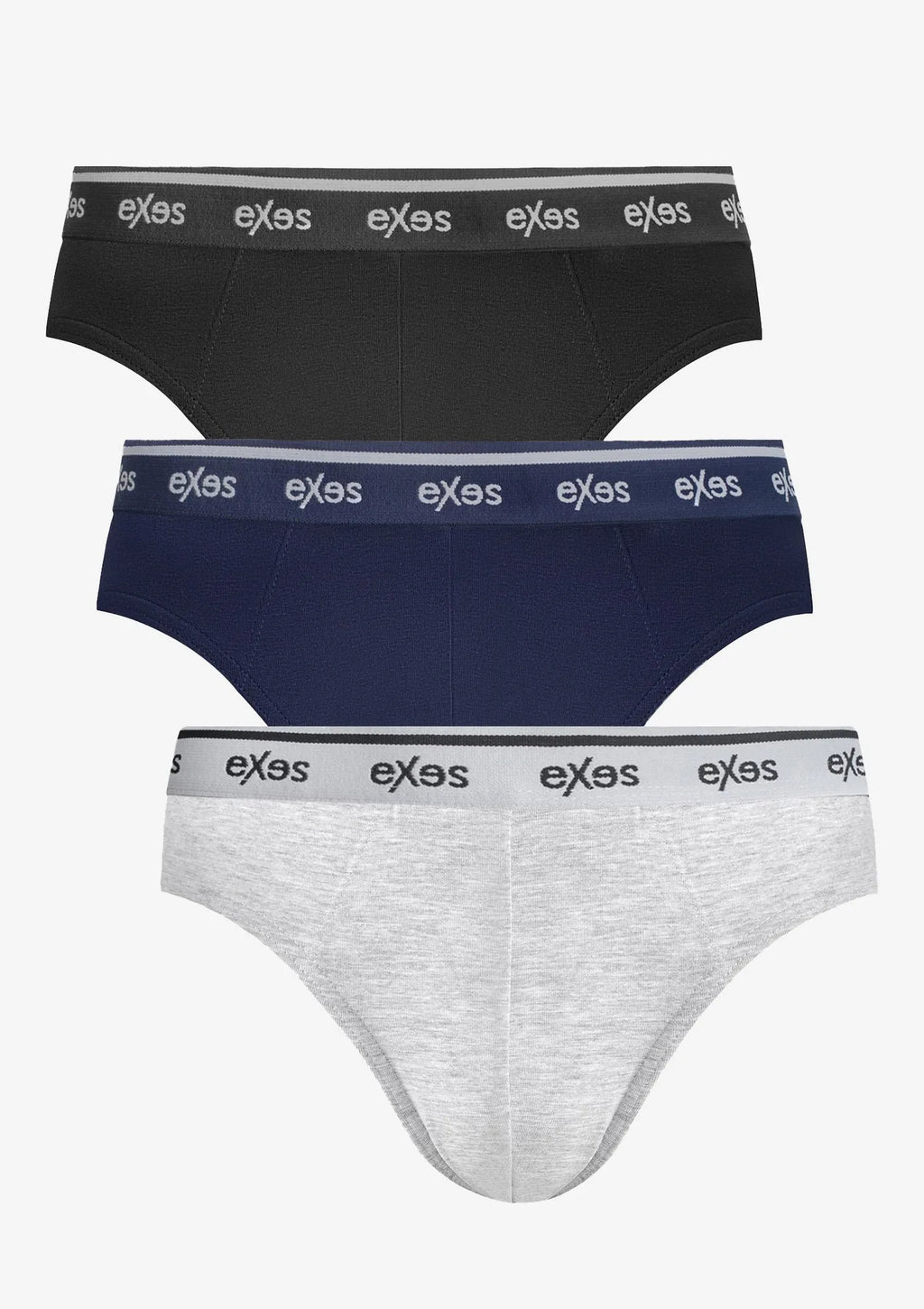 Exes 3.92 sportowe slipy męskie, bawełniany zestaw 3 szt.