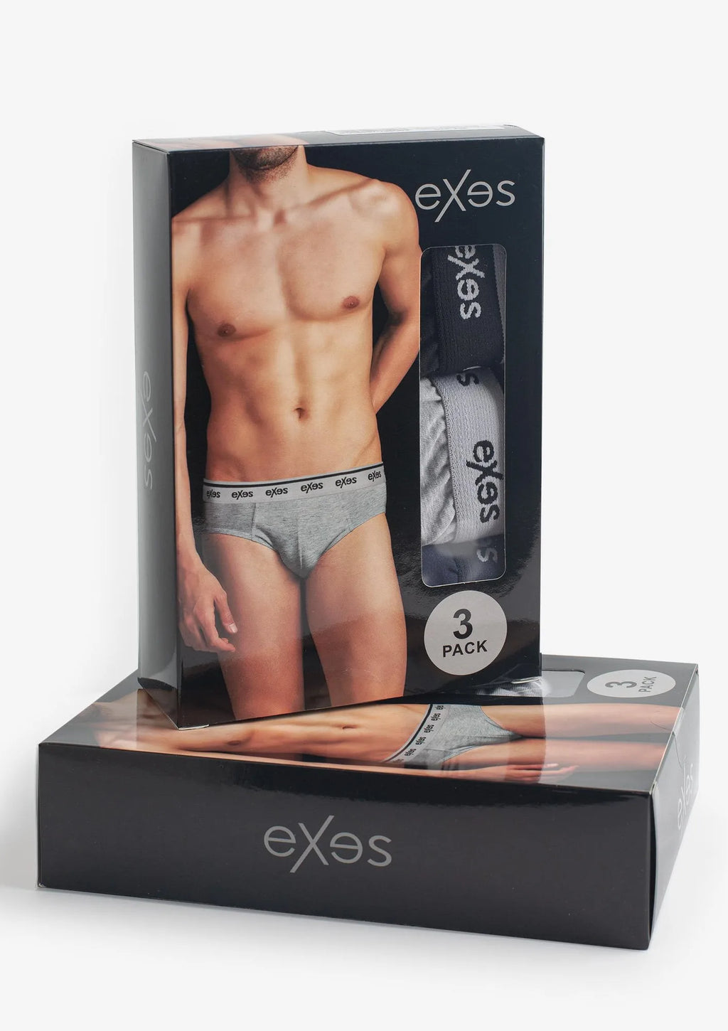 Exes 3.92 sportowe slipy męskie, bawełniany zestaw 3 szt.