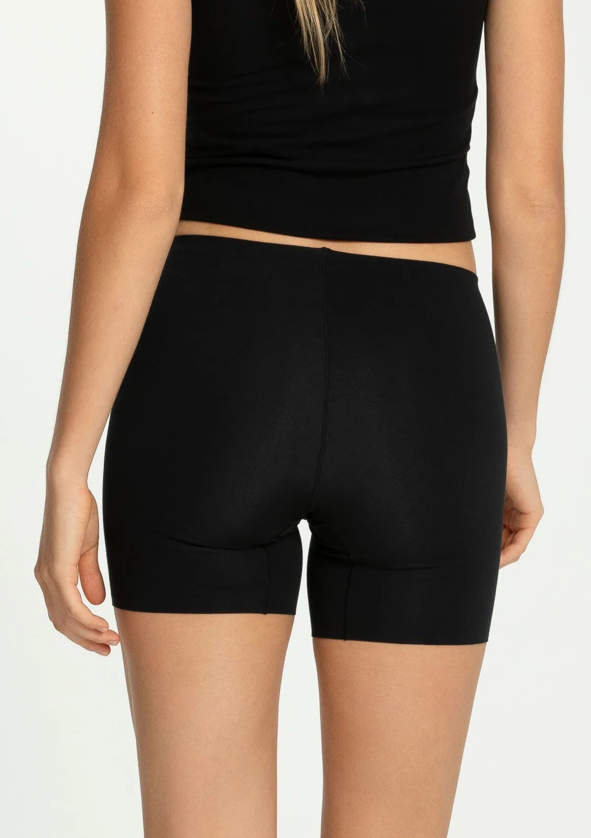 Julimex Cotton Mood bermudy damskie czarne lekko modelujące