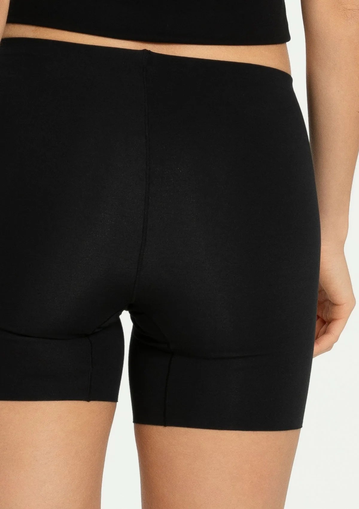 Julimex Cotton Mood bermudy damskie czarne lekko modelujące
