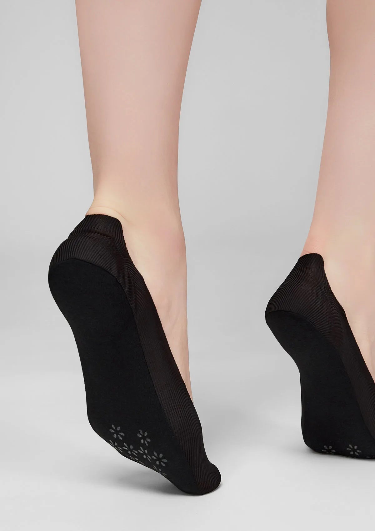 Legs 730 Laser Cut stopki bezszwowe cienkie, 2 pary czarne