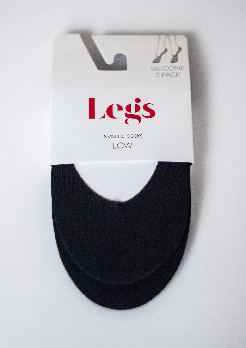 Legs 730 Laser Cut stopki bezszwowe cienkie, 2 pary czarne