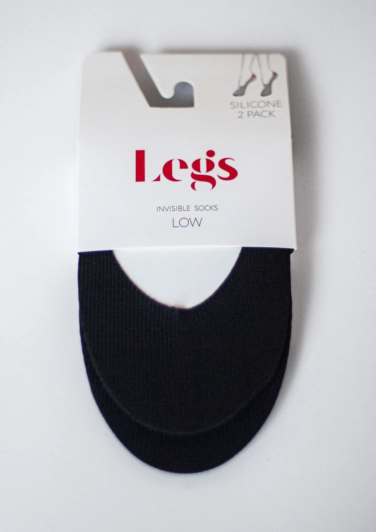 Legs 730 Laser Cut stopki bezszwowe cienkie, 2 pary czarne