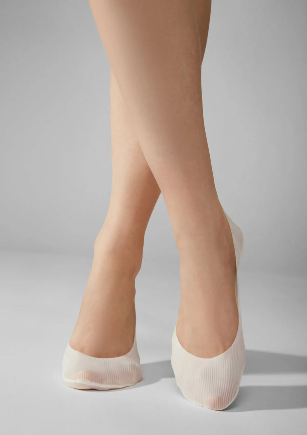 Legs 730 Laser Cut stopki bezszwowe cienkie, 2 pary białe