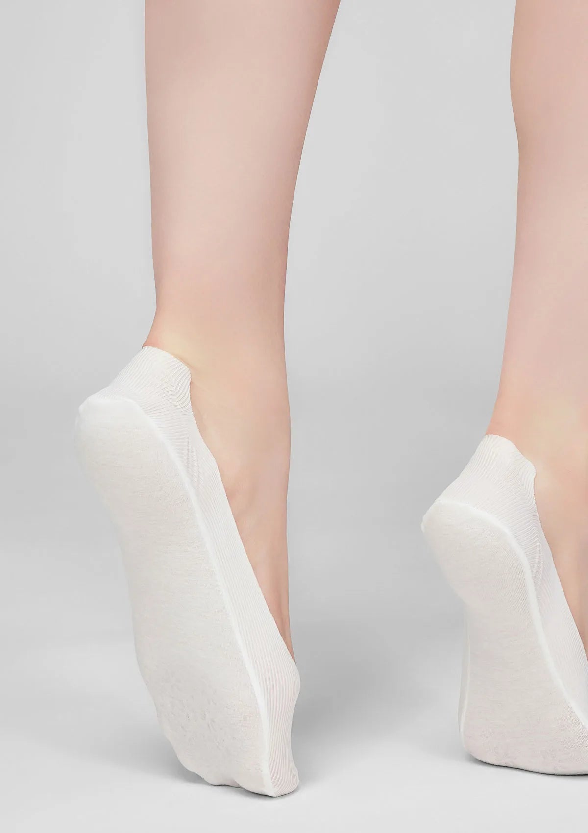Legs 730 Laser Cut stopki bezszwowe cienkie, 2 pary białe