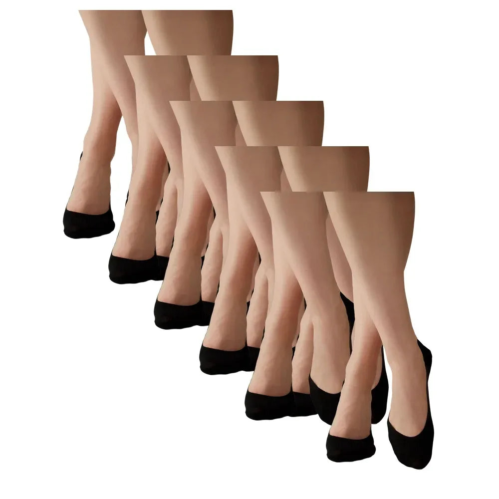 Legs 730 Laser Cut stopki cienkie bezszwowe, 6 par 36-40 czarny