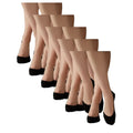 Legs 730 Laser Cut stopki cienkie bezszwowe, 6 par 36-40 czarny