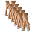 Stopki Legs 730 Laser Cut bezszwowe, 6 par, różowe i miętowe różowy