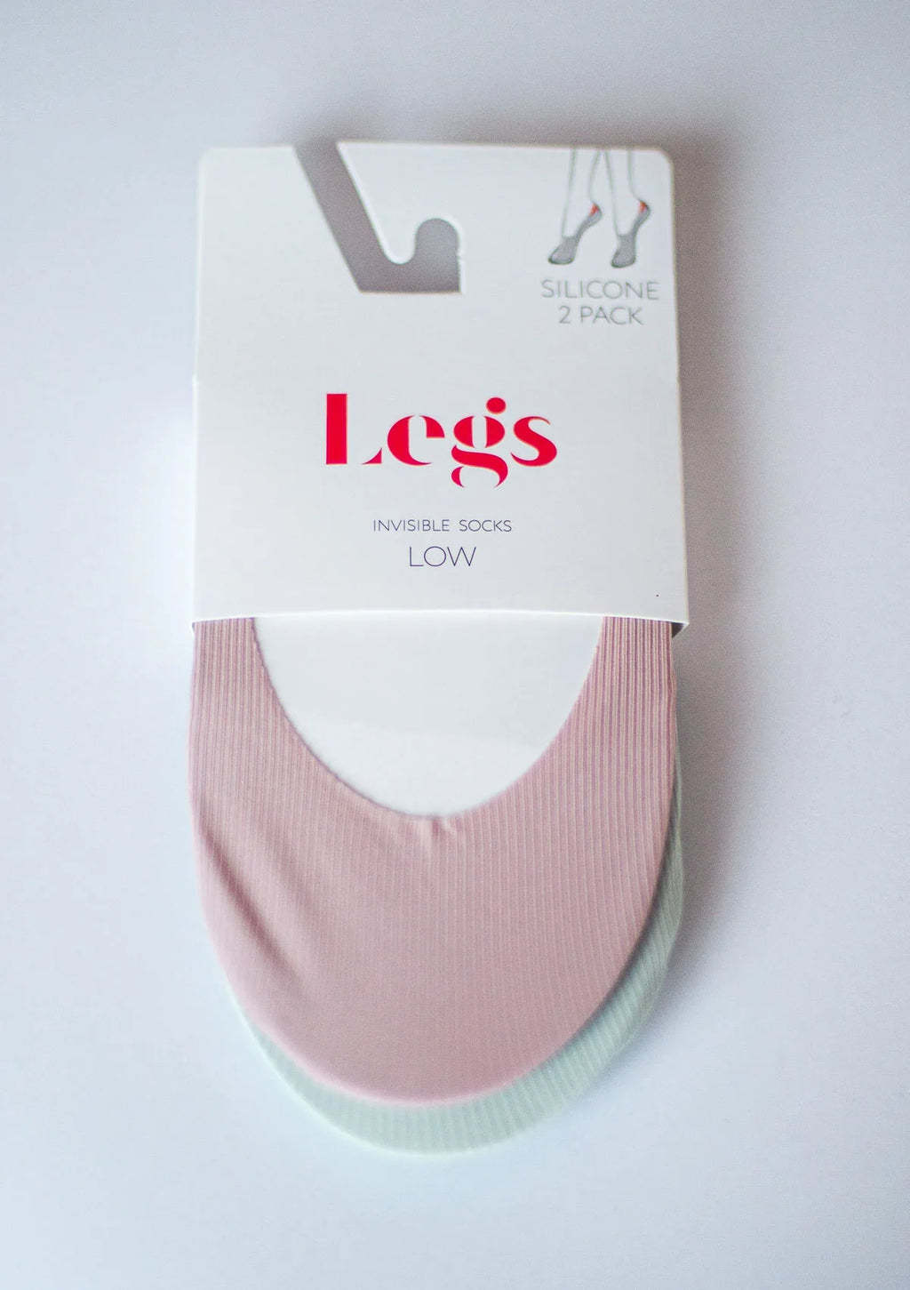 Stopki Legs 730 Laser Cut bezszwowe, 6 par, różowe i miętowe różowy