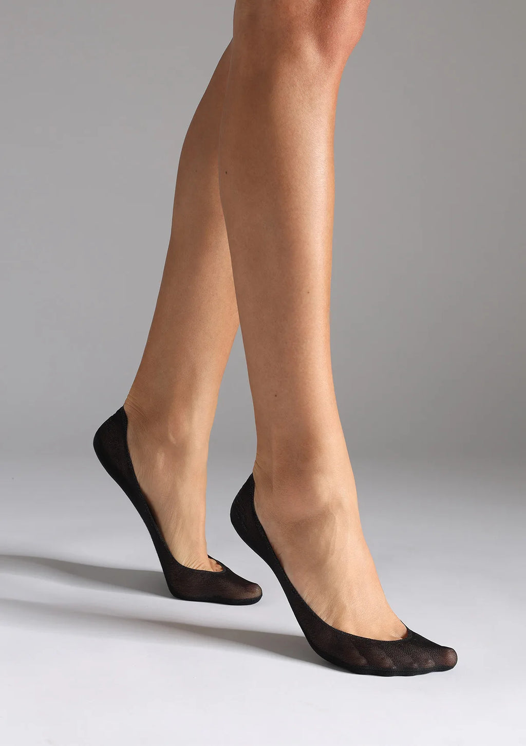 Stopki Legs 734 Ballerina z silikonem, 2 pary czarne