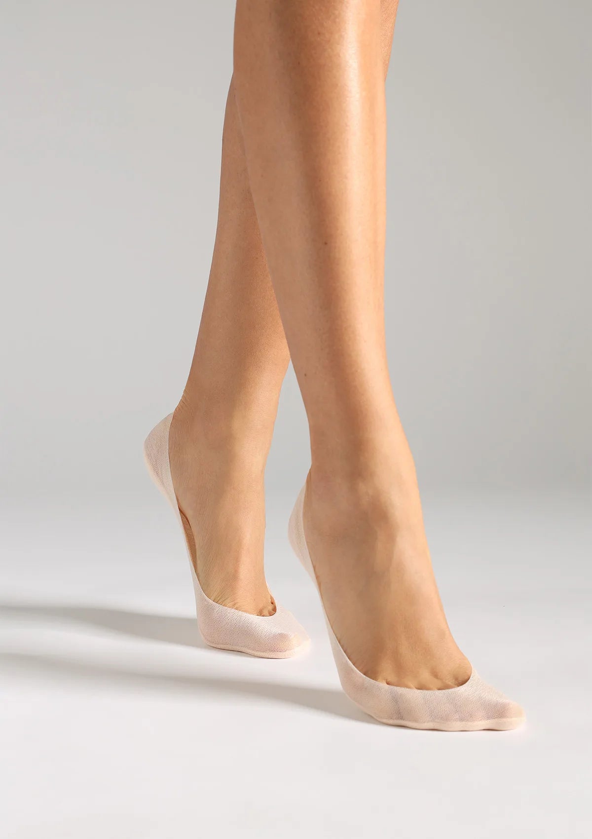 Stopki Legs 734 Ballerina z silikonem, 2 pary beżowe
