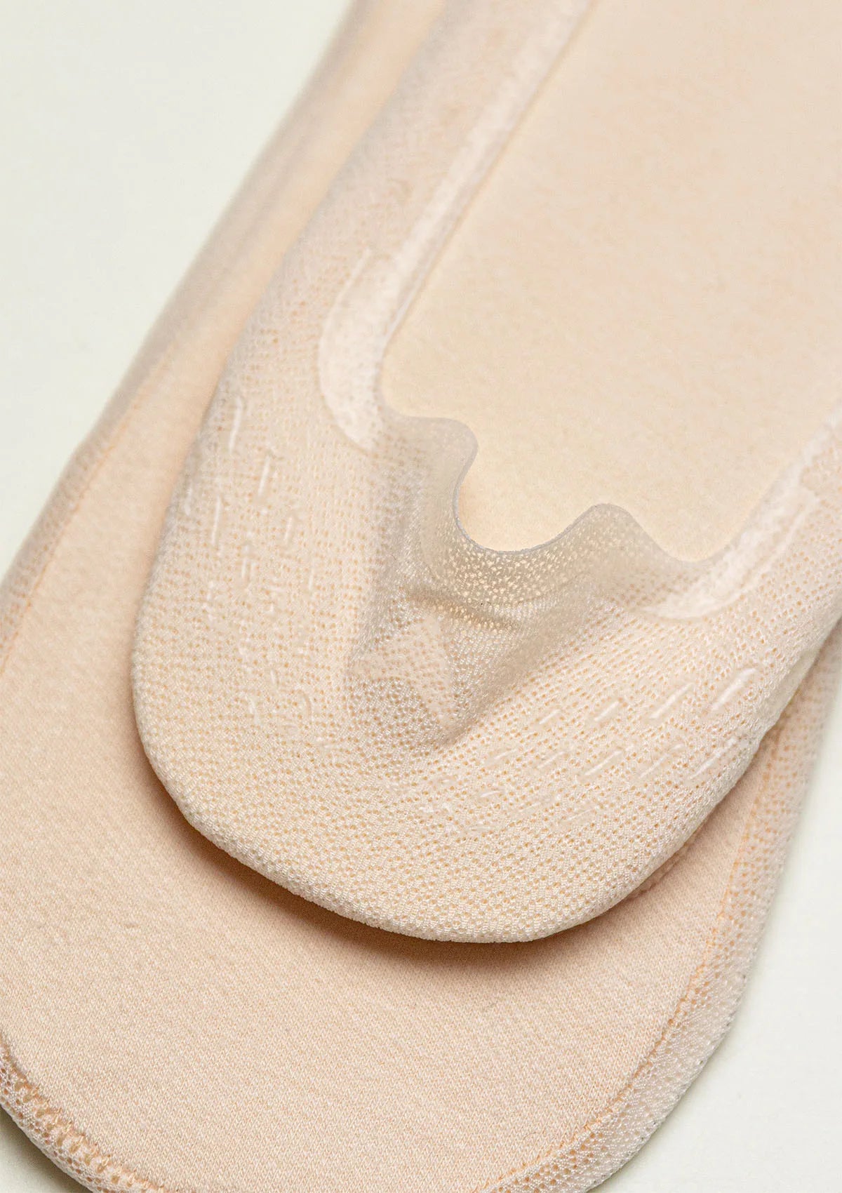 Stopki Legs 734 Ballerina z silikonem, 2 pary beżowe