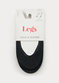 Stopki Legs 734 Ballerina czarne, 4 pary z silikonem