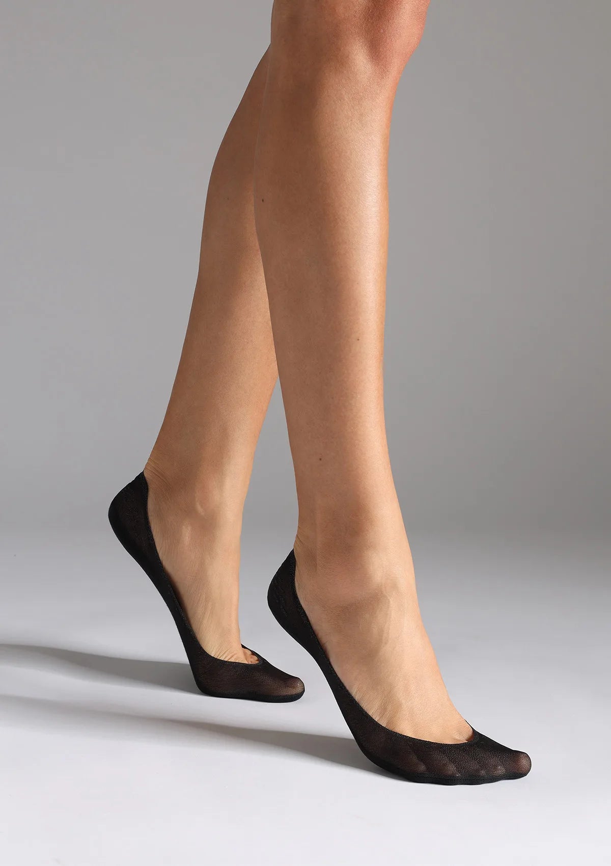 Stopki Legs 734 Ballerina czarne, 4 pary z silikonem