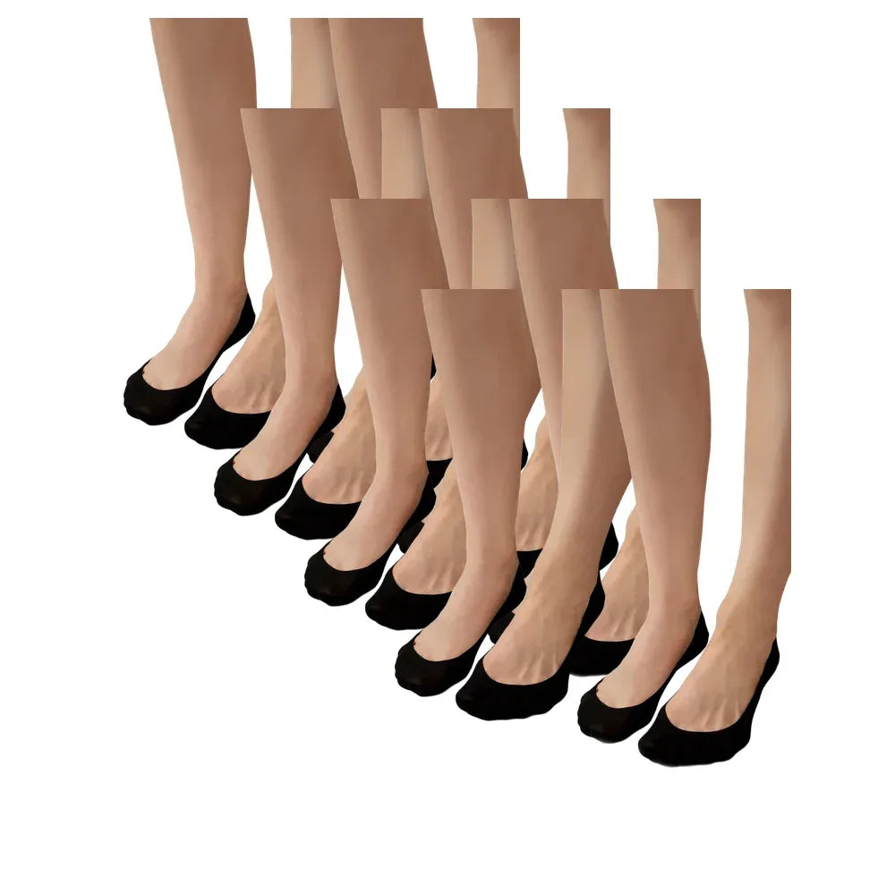 Legs 725 Laser Cut stopki niewidoczne czarne, 4 pary