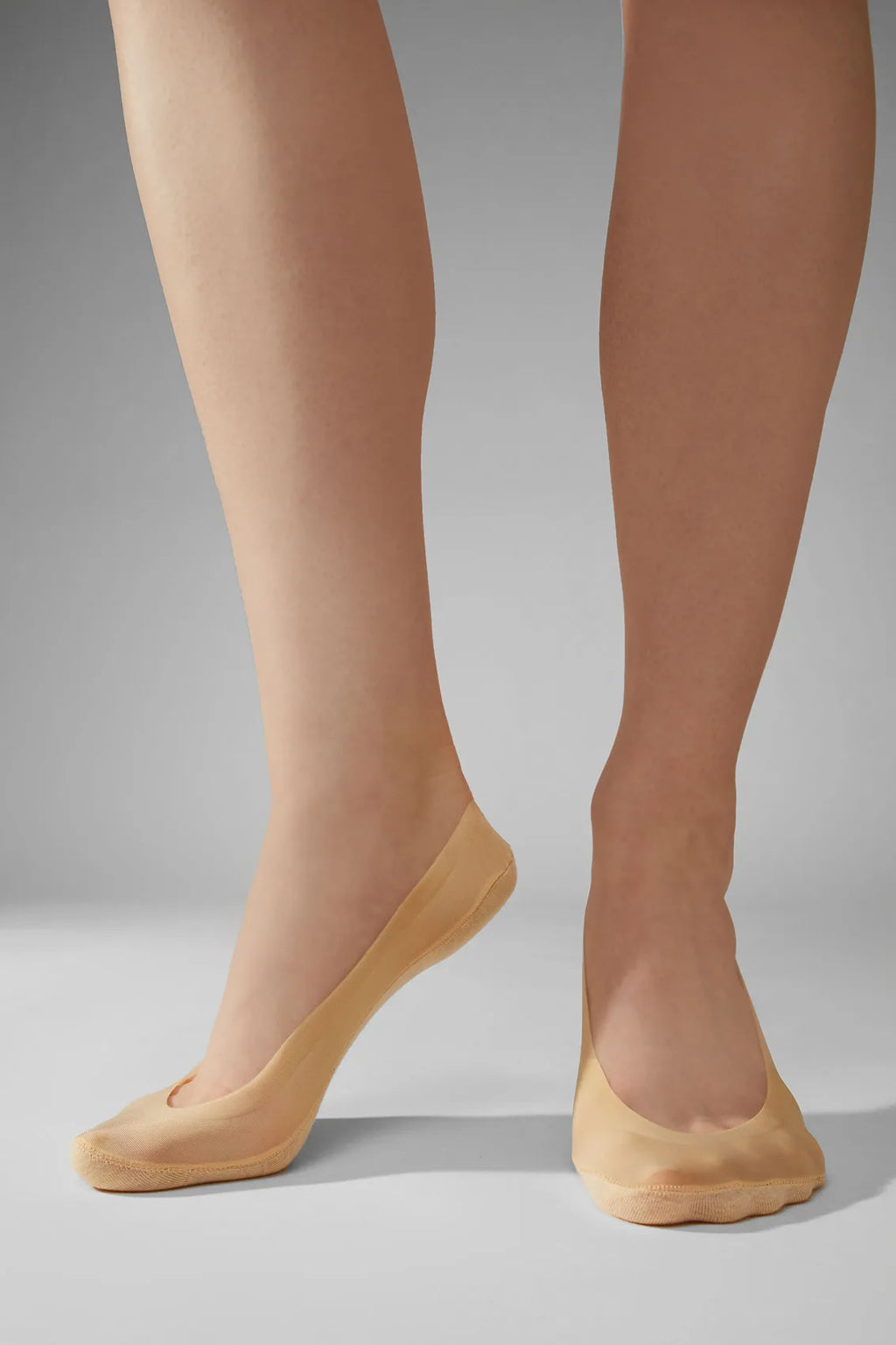 Stopki niewidoczne bezszwowe Legs 725, zestaw 6 par natural
