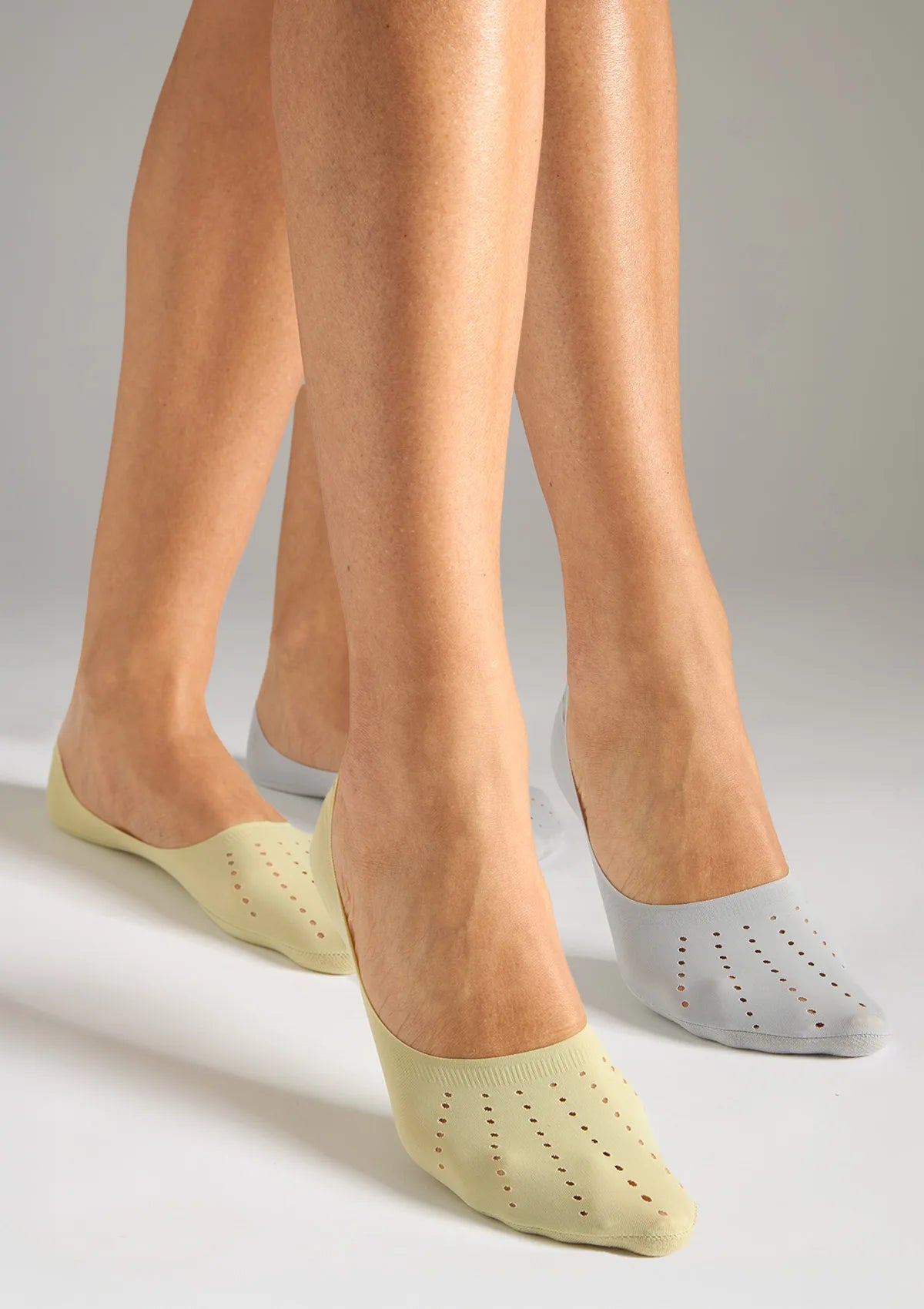 Legs 733 stopki z silikonem szare i zielone, 2 pary szary