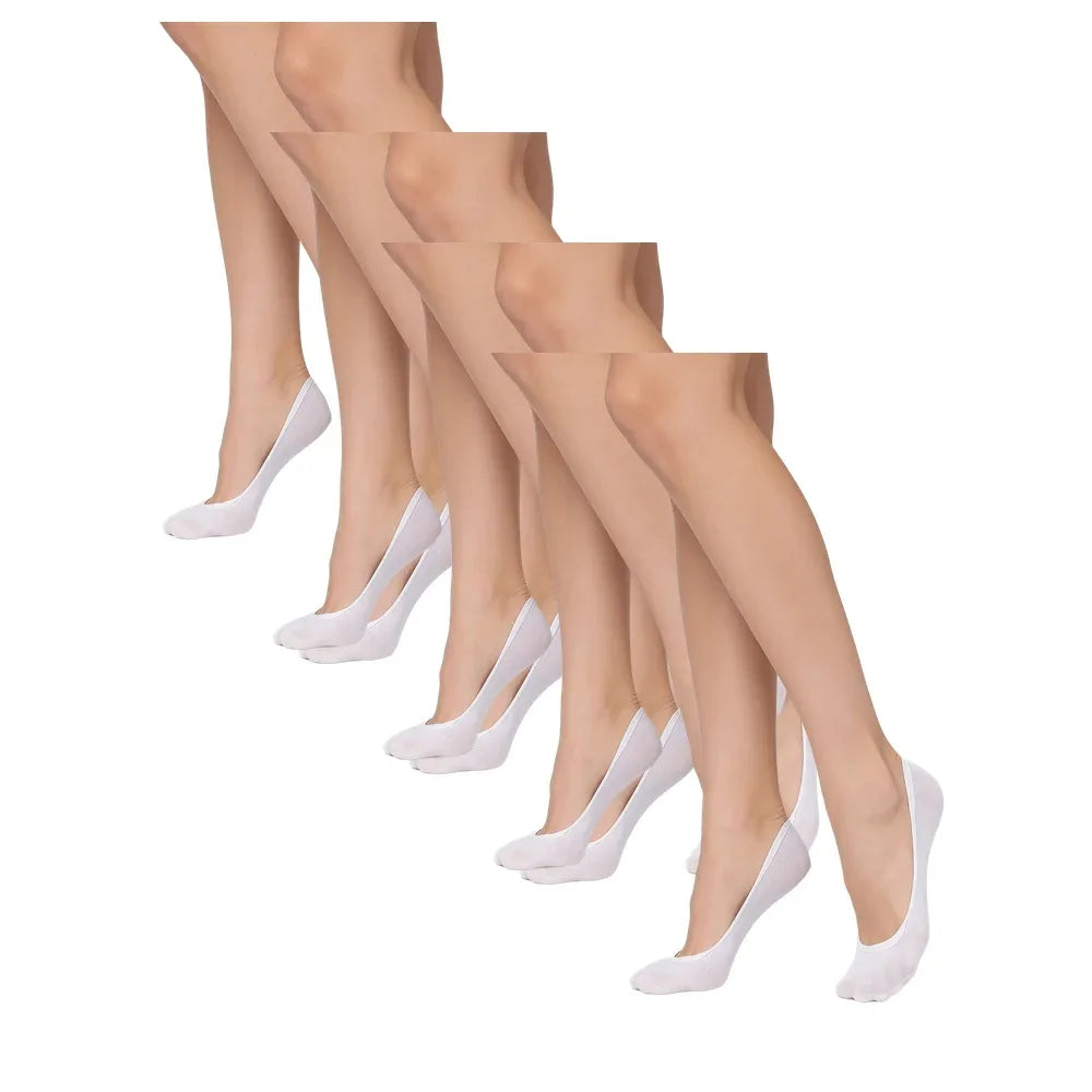 Stopki z taktelu Legs 743, zestaw 4 par 41-43 biały