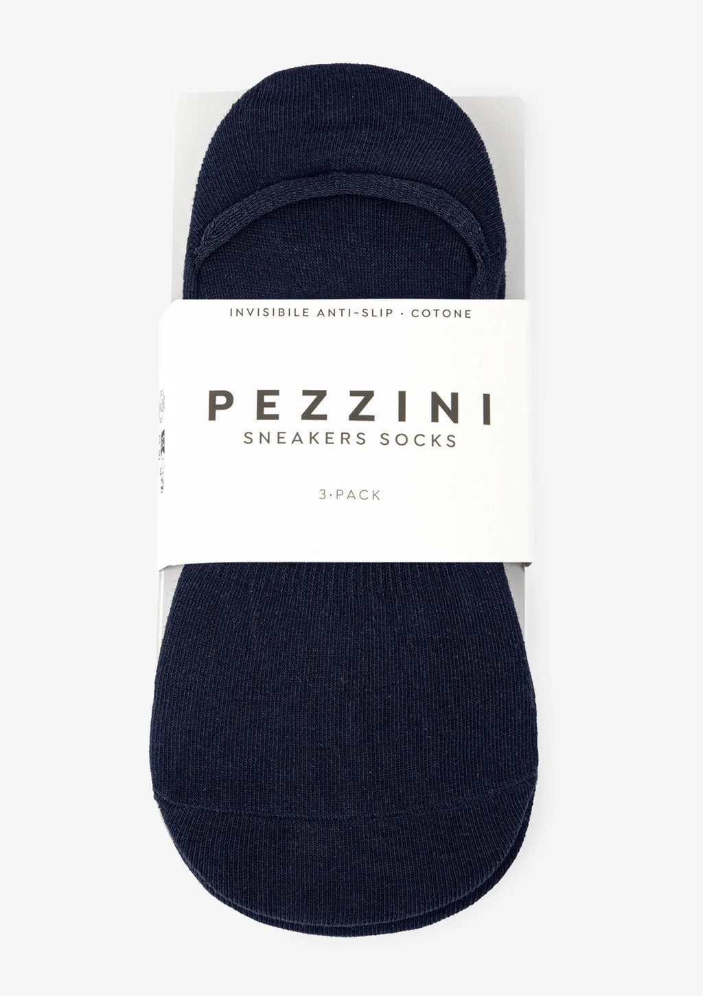 Pezzini MCZ-107 męskie stopki z silikonem, 3 pary granatowe