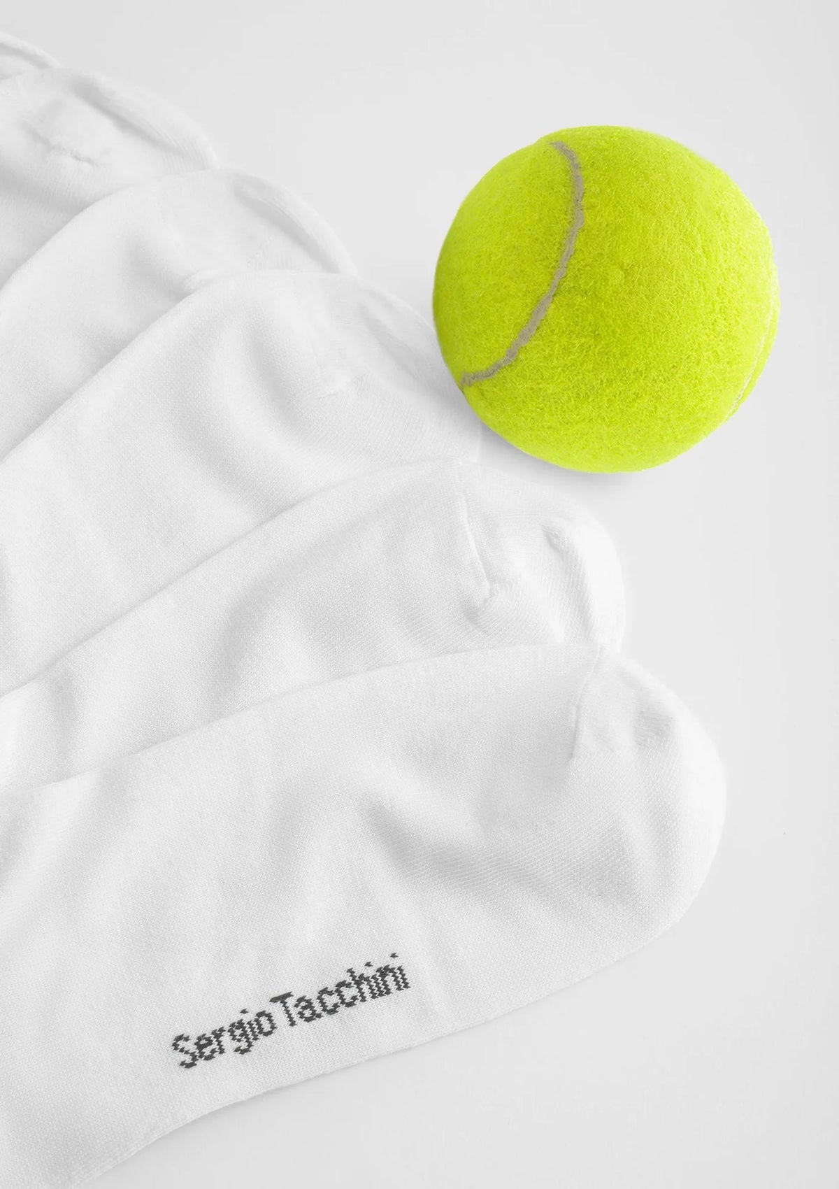 Stopki białe unisex Sergio Tacchini 1001, sportowy 3-pak z bawełny