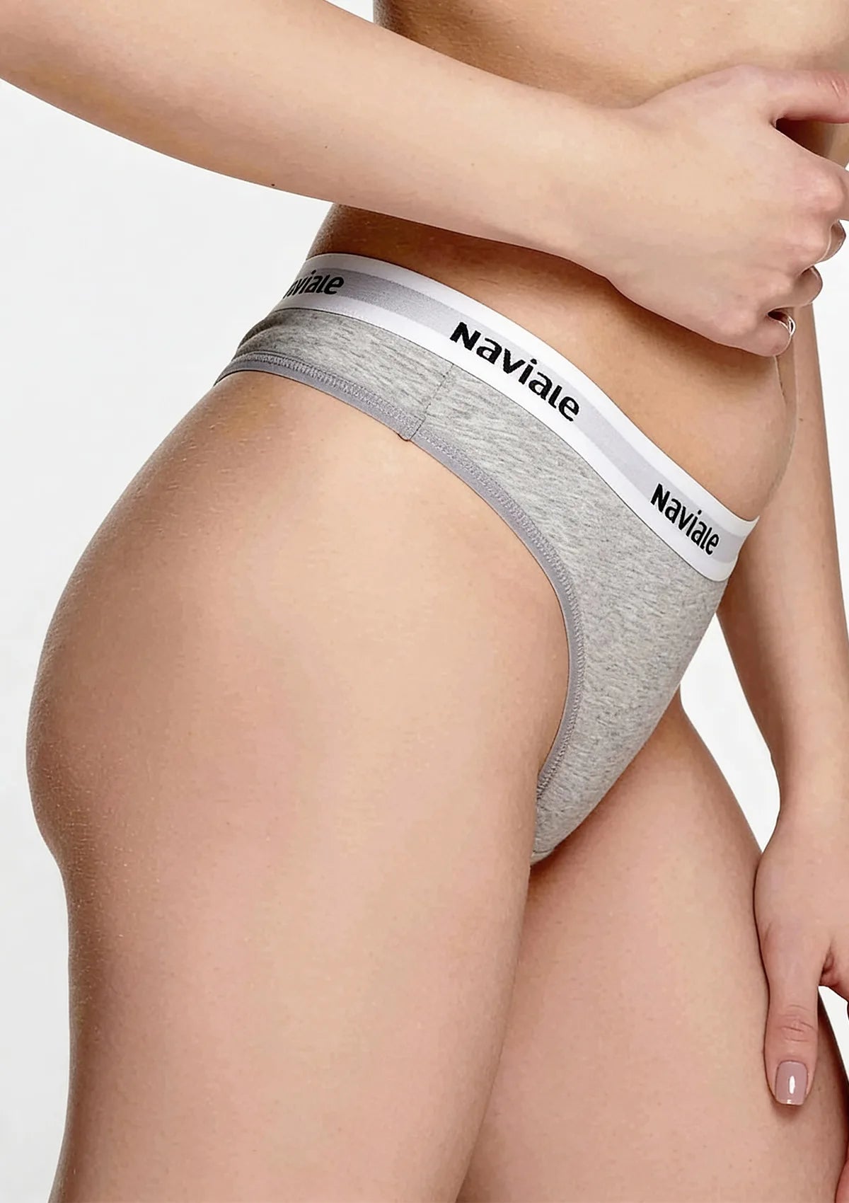 Naviale New York LU133-01 stringi bawełniane sportowe szare