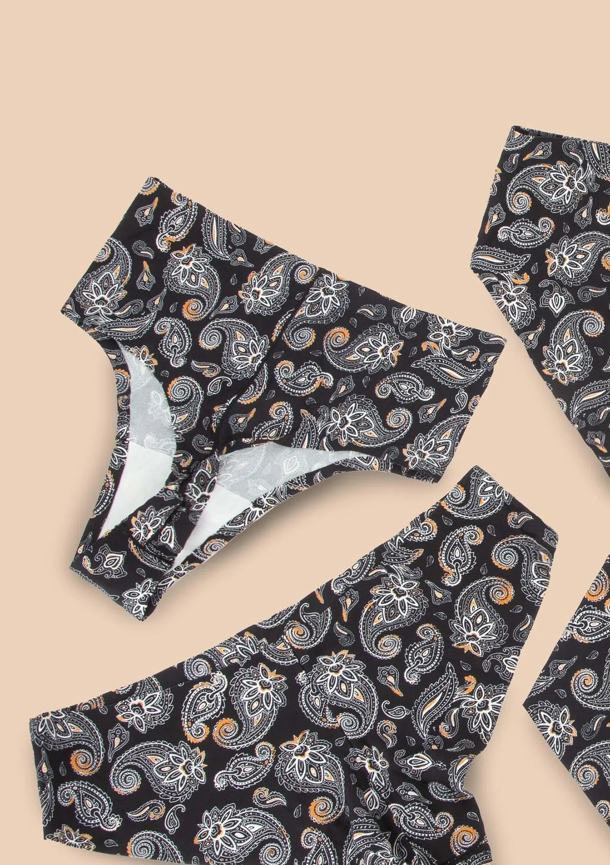 Stringi Julimex Paisley String Maxi z wysokim stanem